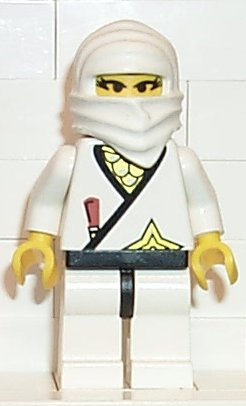 LEGO Minifigure-Ninja - Princess, White-Ninja-CAS058-Creative Brick Builders